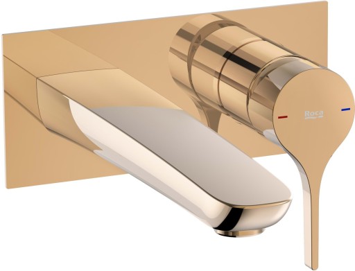Baterie lavoar Roca Insignia de perete  necesita corp ingropat  rose gold