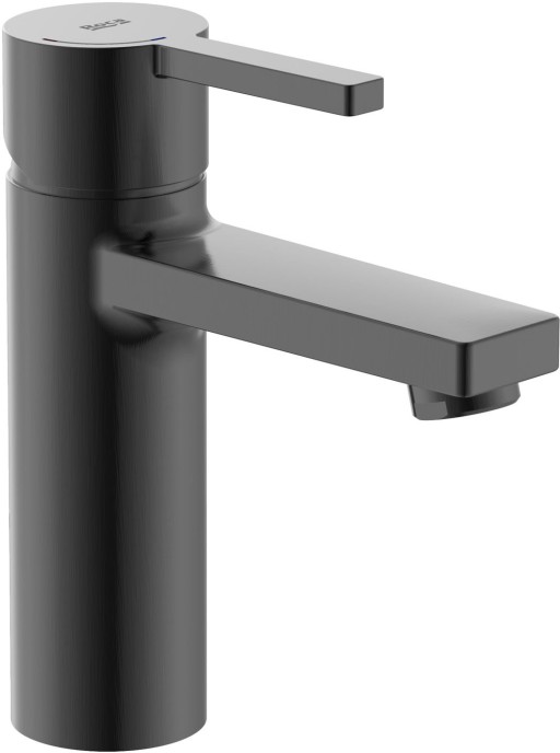 Baterie lavoar Roca Naia Cold Start  fara ventil  brushed titanium black