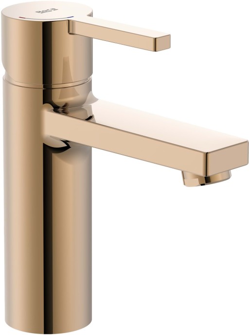 Baterie lavoar Roca Naia Cold Start  fara ventil  rose gold