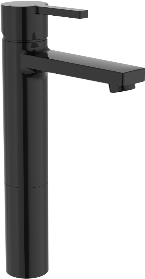 Baterie lavoar Roca Naia Cold Start pentru lavoare tip bol  titanium black