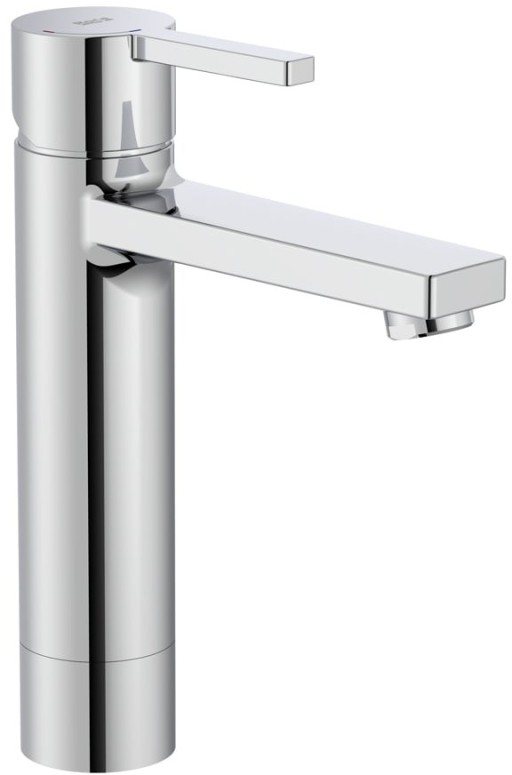 Baterie lavoar Roca Naia Mezzo Plus Cold Start  ventil click-clack  crom