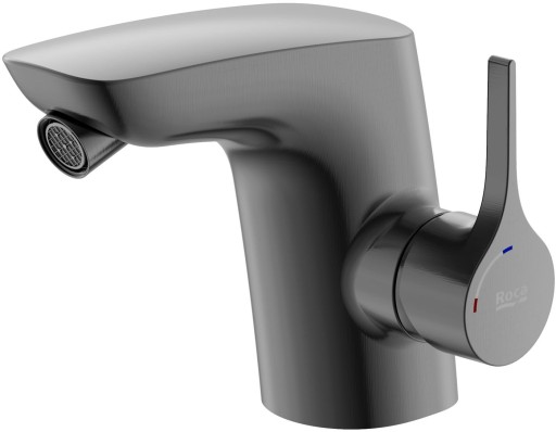 Baterie bideu Roca Insignia Cold Start  fara ventil  brushed titanium black
