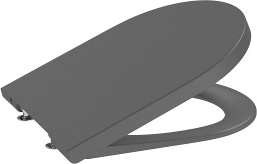 Capac wc Roca Inspira Round cu inchidere lenta si QuickRelease  onyx