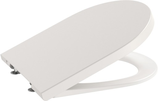 Capac wc Roca Inspira Round cu inchidere lenta si QuickRelease  bej