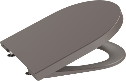 Capac wc Roca Inspira Round Compact cu inchidere lenta si QuickRelease  cafea