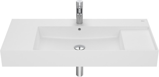 Lavoar Roca Inspira Square 1000x490mm  montare pe mobilier  alb mat