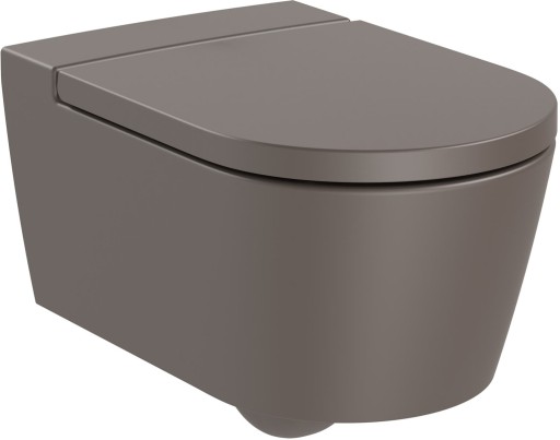 Vas wc suspendat Roca Inspira Round Rimless 370x560cm  cafea