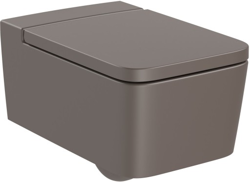 Vas wc suspendat Roca Inspira Square Rimless 370x560cm  cafea