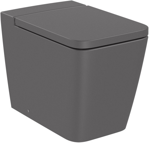 Vas wc Roca Inspira Square Rimless back-to-wall  370x560cm  onyx