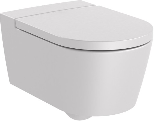 Vas wc suspendat Roca Inspira Round Rimless 370x560cm  perla