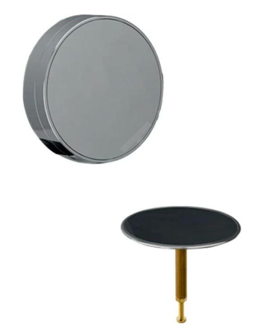 Set ornamente sifon pentru cada Geberit D52 cu preaplin si capac  negru mat