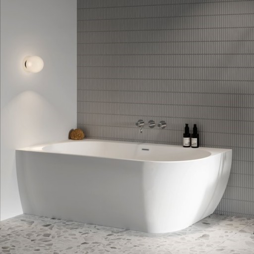 Cada freestanding Ravak Freedom Corner L 170x80cm  montare pe colt stanga  ventil si preaplin crom  alb