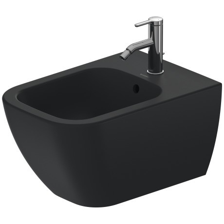 Bideu suspendat Duravit Happy D.2 355x540mm  WonderGliss  antracit mat