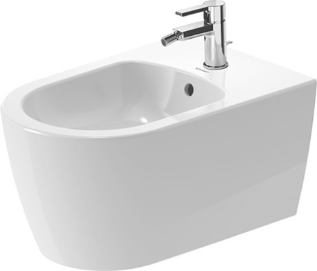 Bideu suspendat Duravit ME by Starck 37x57cm  WonderGliss  alb alpin