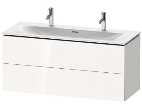 Dulap baza Duravit L-Cube cu doua sertare  122x48cm  alb lucios