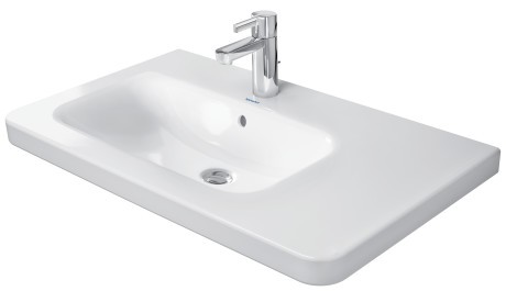 Lavoar asimetric Duravit DuraStyle 80x48cm  montare pe mobilier  alb