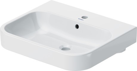 Lavoar Duravit Happy D.2 60x50.5cm  montare pe mobilier  WonderGliss  alb