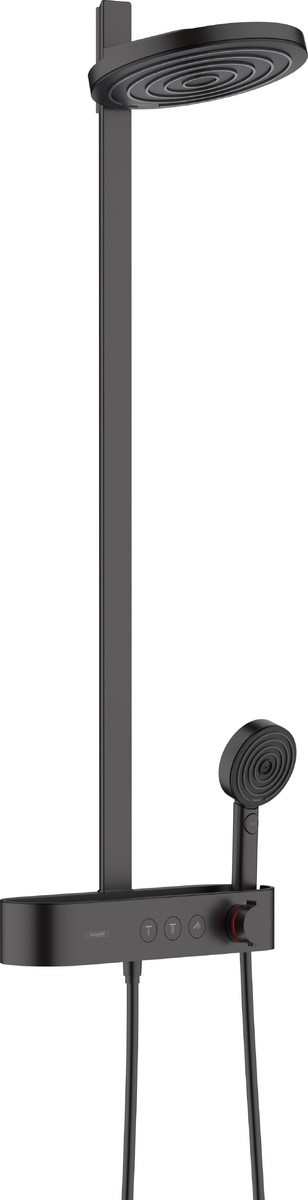 Coloana de dus Hansgrohe Pulsify S 260 2jet   cu baterie termostatata ShowerTablet Select 400  negru mat