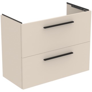 Dulap baza suspendat Ideal Standard i.life S cu doua sertare  80cm  bej nisipiu mat