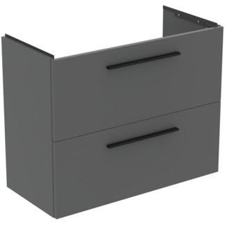 Dulap baza suspendat Ideal Standard i.life S cu doua sertare  80cm  gri quartz mat