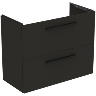 Dulap baza suspendat Ideal Standard i.life S cu doua sertare  80cm  gri carbon mat