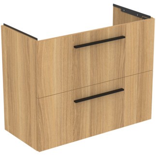 Dulap baza suspendat Ideal Standard i.life S cu doua sertare  80cm  stejar natural