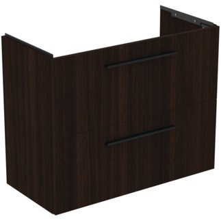 Dulap baza suspendat Ideal Standard i.life S cu doua sertare  80cm  stejar cafeniu