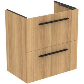 Dulap baza suspendat Ideal Standard i.life S cu doua sertare  60cm  stejar natural