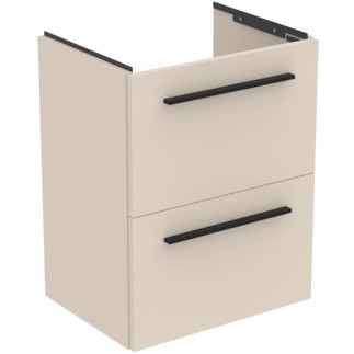 Dulap baza suspendat Ideal Standard i.life S cu doua sertare  50cm  bej nisipiu mat