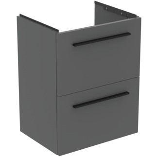 Dulap baza suspendat Ideal Standard i.life S cu doua sertare  50cm  gri quartz mat