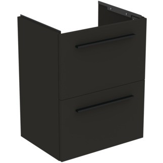 Dulap baza suspendat Ideal Standard i.life S cu doua sertare  50cm  gri carbon mat