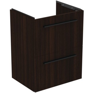 Dulap baza suspendat Ideal Standard i.life S cu doua sertare  50cm  stejar cafeniu
