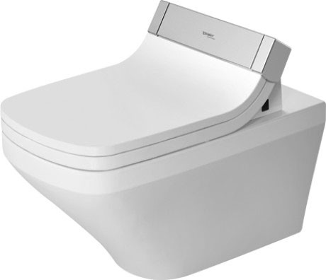Vas WC suspendat Duravit DuraStyle Rimless 62cm pentru capac cu functie de bideu SensoWash  finisaj WonderGliss