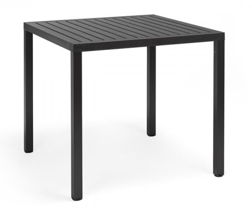Masa exterior Nardi Cube 80x80cm  h 75.5cm  baza aluminiu  antracit