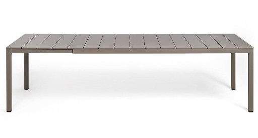 Masa exterior Nardi Rio 210 extensibila  max 280x100cm  baza aluminiu  tortora
