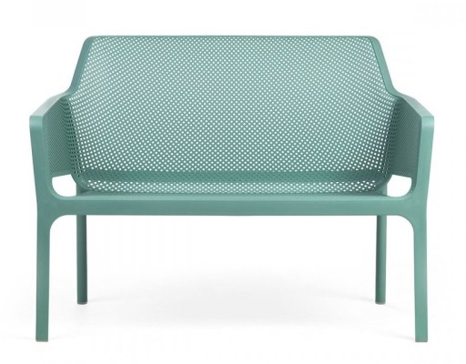 Banca exterior Nardi Net 116x70cm  h 86cm  verde salice