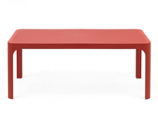 Masuta exterior Nardi Net Table 100  60x100cm  h 40cm  rosu corallo