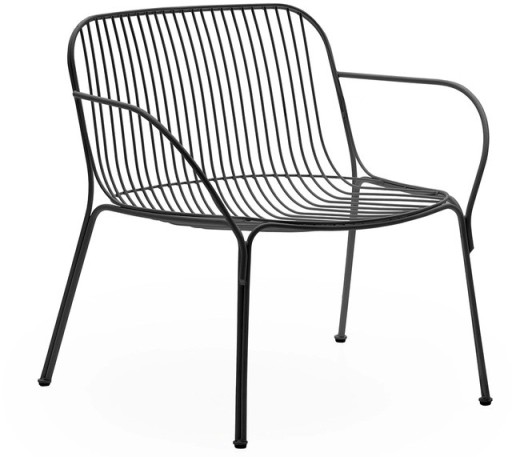 Fotoliu exterior Kartell Hiray design Ludovica & Roberto Palomba  negru