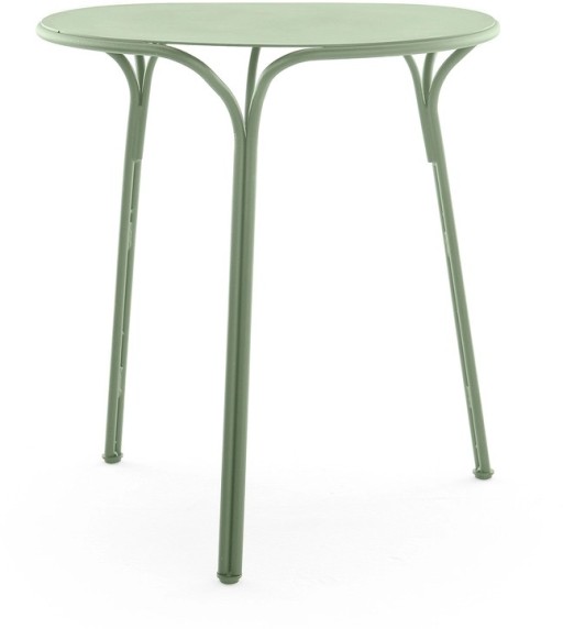 Masa exterior Kartell Hiray design Ludovica & Roberto Palomba  d 65cm  h 72cm  verde salvie
