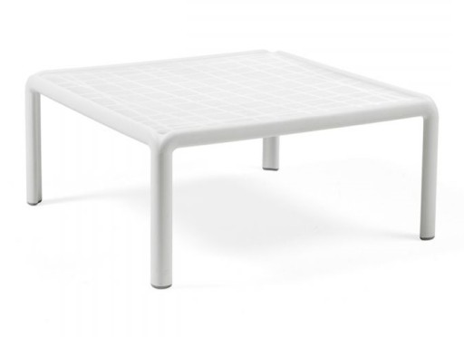 Masuta exterior Nardi Komodo Tavolino  70x70cm  h32.5cm  alb