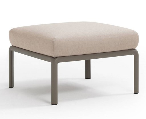 Pouf exterior Nardi Komodo 5  72x72cm  cadru tortora  perna canvas Sunbrella