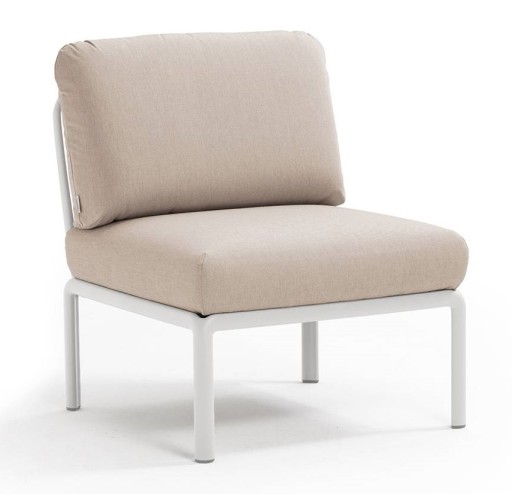 Element central Nardi Komodo 5  72cm  cadru alb  perne canvas Sunbrella