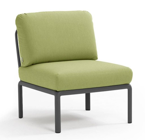 Element central Nardi Komodo 5  72cm  cadru antracit  perne verde avocado Sunbrella