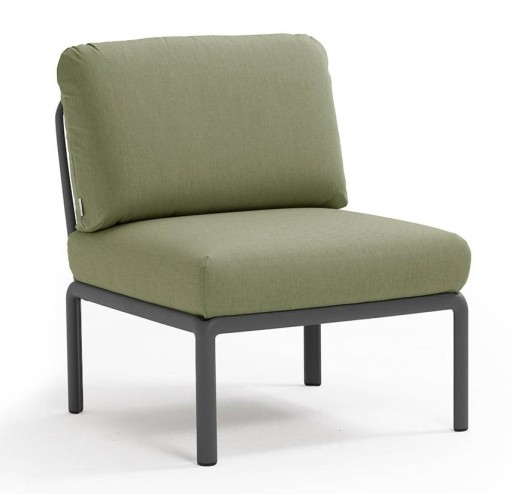 Element central Nardi Komodo 5  72cm  cadru antracit  perne verde giungla Sunbrella