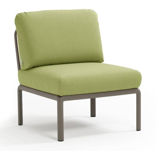 Element central Nardi Komodo 5  72cm  cadru tortora  perne verde avocado Sunbrella