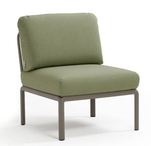 Element central Nardi Komodo 5  72cm  cadru tortora  perne verde giungla Sunbrella