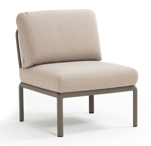 Element central Nardi Komodo 5  72cm  cadru tortora  perne canvas Sunbrella