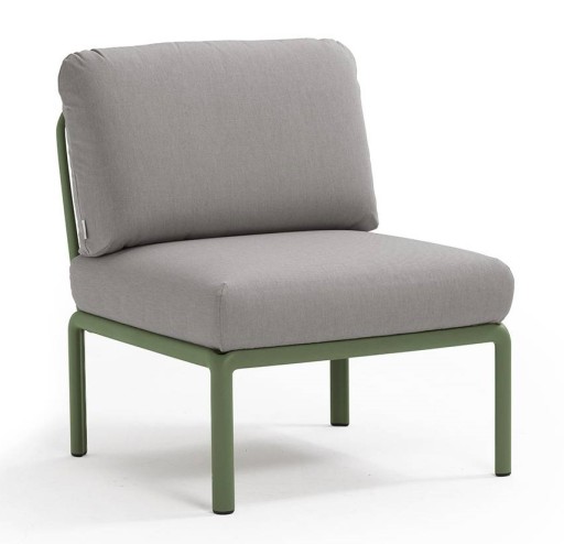 Element central Nardi Komodo 5  72cm  cadru verde  perne gri komodo