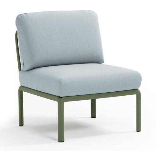 Element central Nardi Komodo 5  72cm  cadru verde  perne bleu ghiaccio Sunbrella