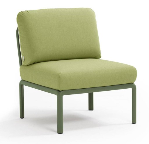 Element central Nardi Komodo 5  72cm  cadru verde  perne verde avocado Sunbrella